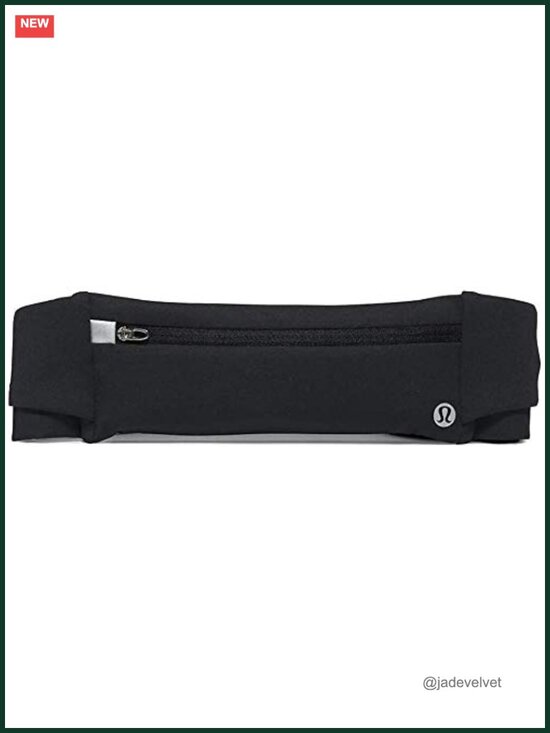 Zipper Closure Run Belt - Water Repellent Spandex with Pocket main image 6